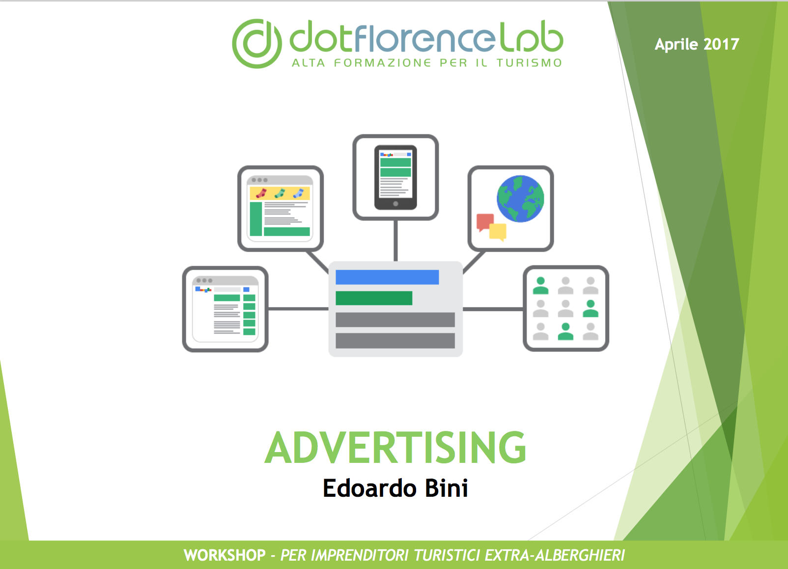 Dotflorence Lab 27 Settembre 2017 - Advertising strategies