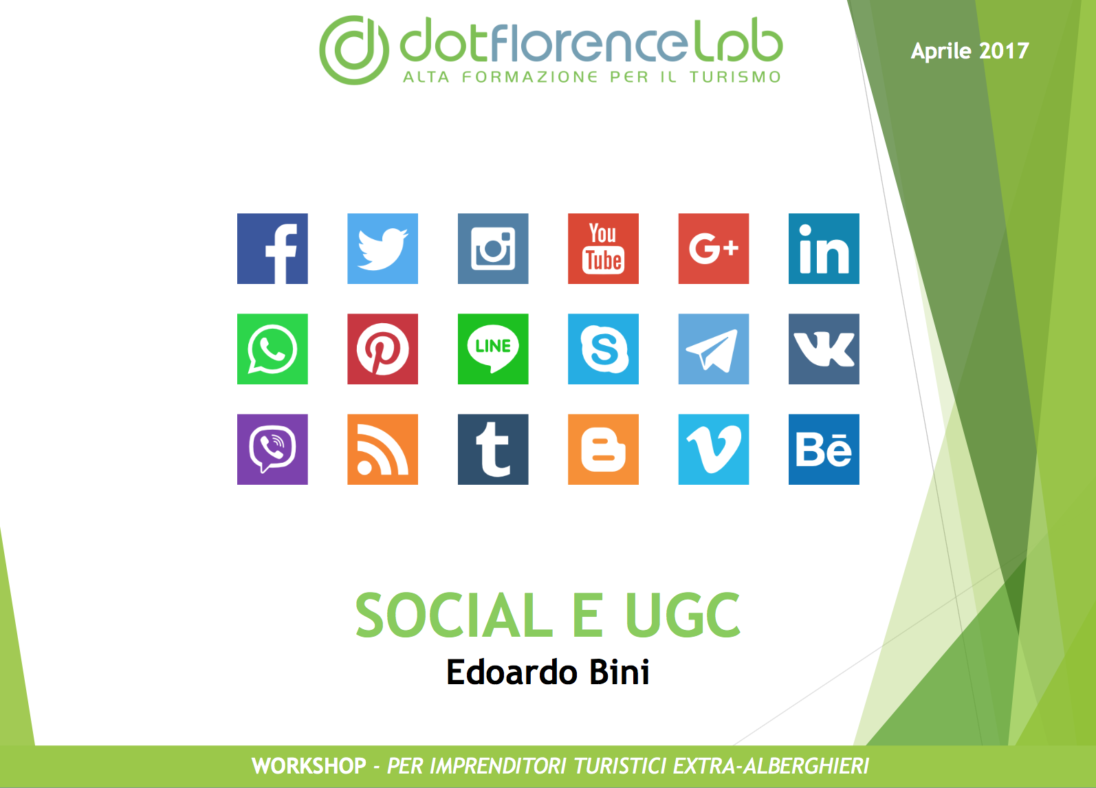 Dotflorence Lab 27 Settembre 2017 - Social Media Strategies
